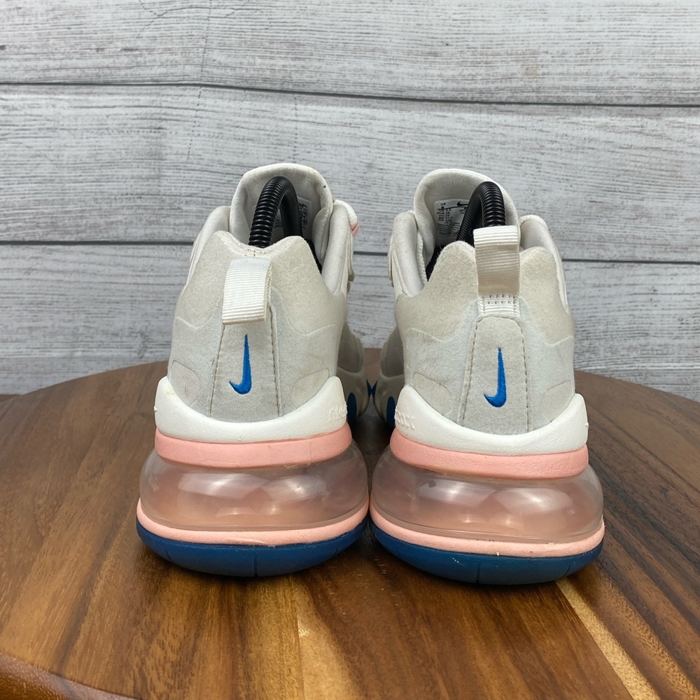 Nike Air Max 270 React Summit White Light Pink Shoes AO4971-100 Women’s Size 8 - Picture 6 of 12